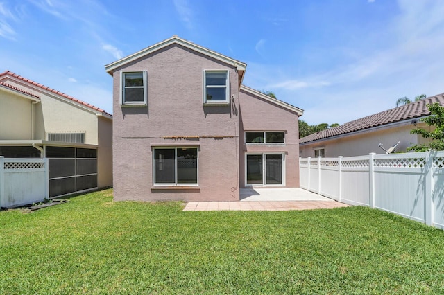 8074 Stirrup Cay Ct, Boynton Beach, FL 33436 - back of property with stucco siding and a patio area