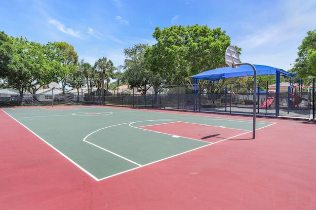 8074 Stirrup Cay Ct, Boynton Beach, FL 33436 - view of basketball court featuring community basketball court and fence