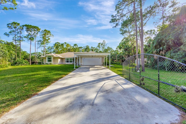 15550 73rd St N, The Acreage, FL 33470 - ranch-style house featuring concrete driveway, an attached garage, and stucco siding