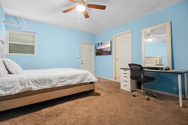 7503 NW 42nd St, Coral Springs, FL 33065 - carpeted bedroom with a ceiling fan and baseboards