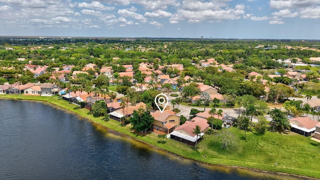 1388 Garden Rd, Weston, FL 33326 - aerial perspective of suburban area with a nearby body of water