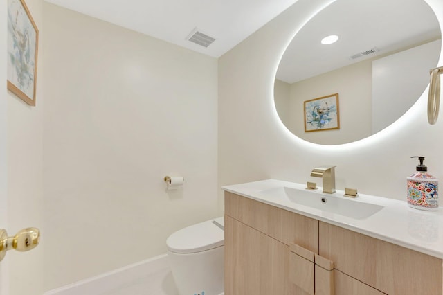 1388 Garden Rd, Weston, FL 33326 - half bath featuring vanity and toilet