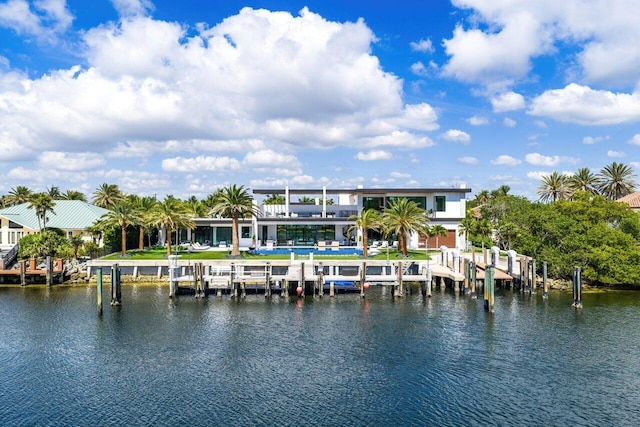 4460 NE 31st Ave, Lighthouse Point, FL 33064 - water view with a boat dock