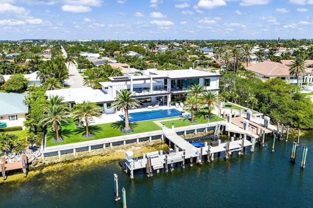 4460 NE 31st Ave, Lighthouse Point, FL 33064 - aerial view of residential area with a large body of water