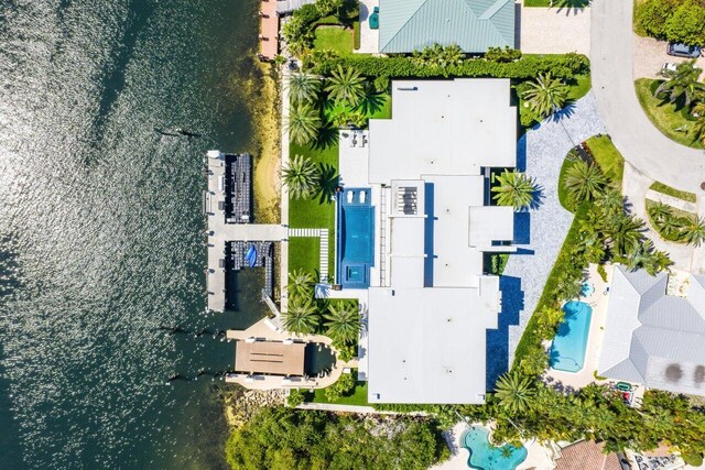 4460 NE 31st Ave, Lighthouse Point, FL 33064 - drone / aerial view of a pool area