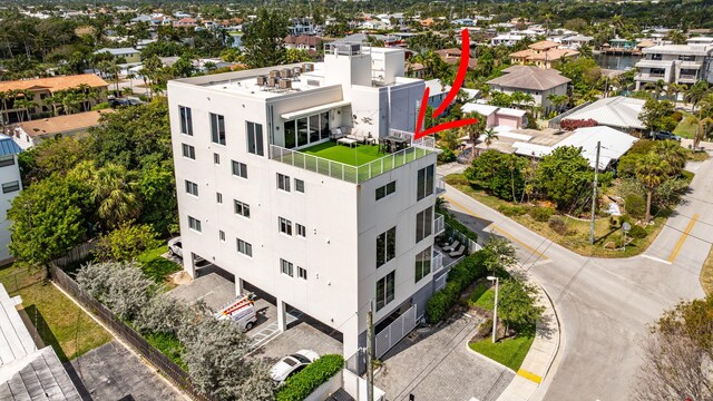 view from above of property