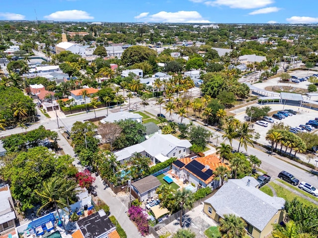 aerial perspective of suburban area