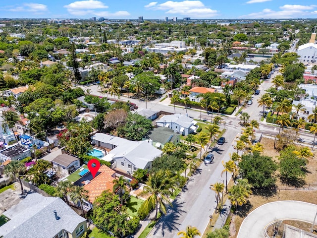 aerial view of residential area