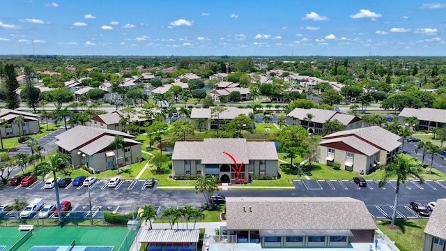 aerial view of residential area