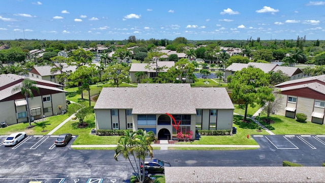 aerial perspective of suburban area