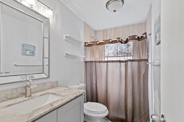 8611 NW 47th Ct, Lauderhill, FL 33319 - full bathroom featuring vanity, toilet, and a shower with curtain