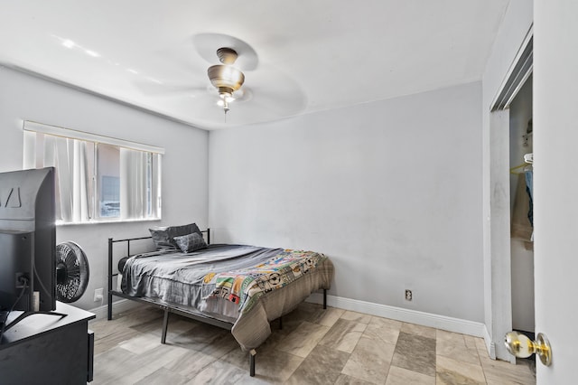 8611 NW 47th Ct, Lauderhill, FL 33319 - bedroom featuring baseboards and a ceiling fan