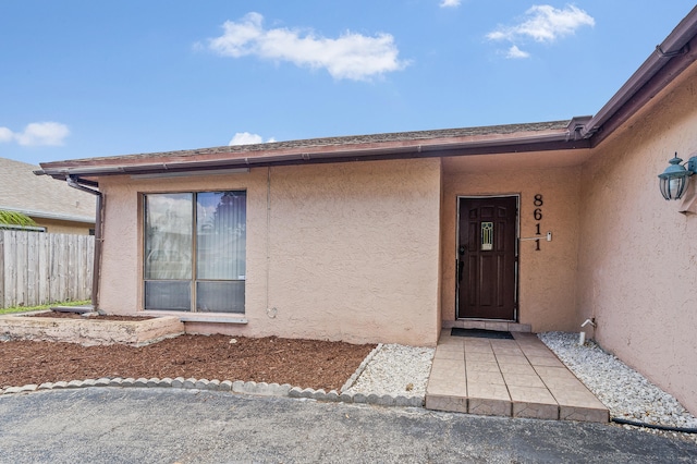 8611 NW 47th Ct, Lauderhill, FL 33319 - property entrance with stucco siding