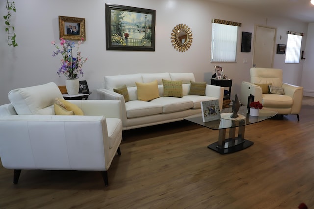 521 Sandpiper Cir, Delray Beach, FL 33445 - living room with wood finished floors