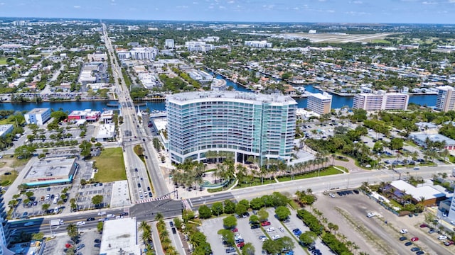 view of urban area with a nearby body of water