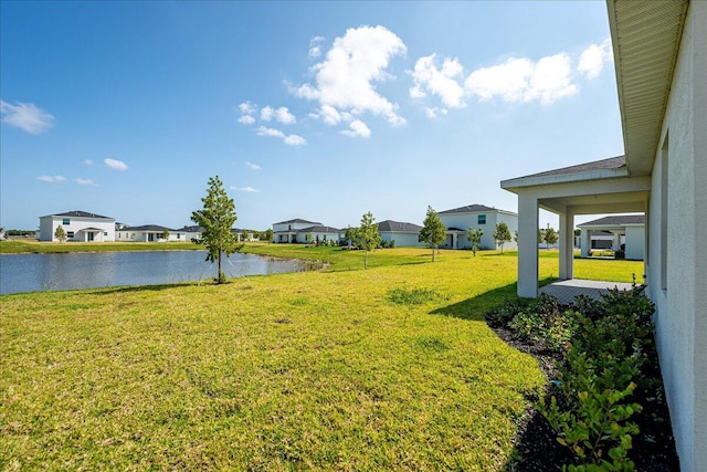 3527 Angler Dr, Fort Pierce, FL 34946 - view of grassy yard with a water view and a residential view