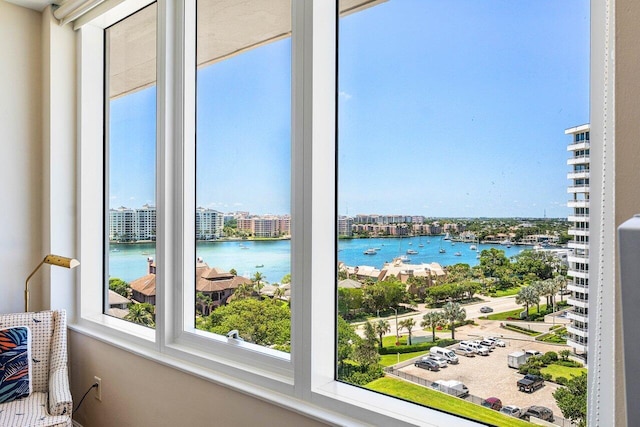 water view with nearby urban area