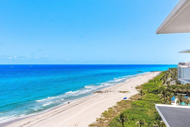 water view featuring local beach