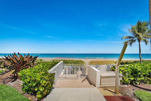 water view with nearby beach