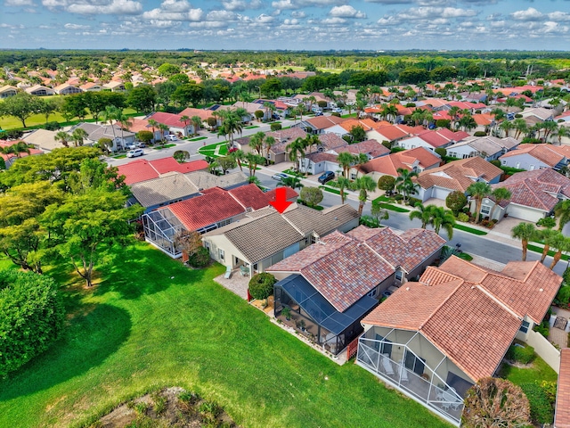 aerial perspective of suburban area