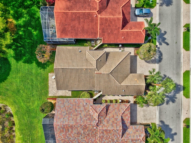 view from above of property
