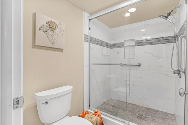 13446 Sabal Palm Ct Unit A, Delray Beach, FL 33484 - bathroom featuring a stall shower and toilet