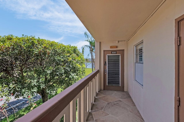 view of balcony