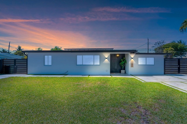 11290 SW 48th St, Miami, FL 33165 - mid-century modern home featuring stucco siding and solar panels