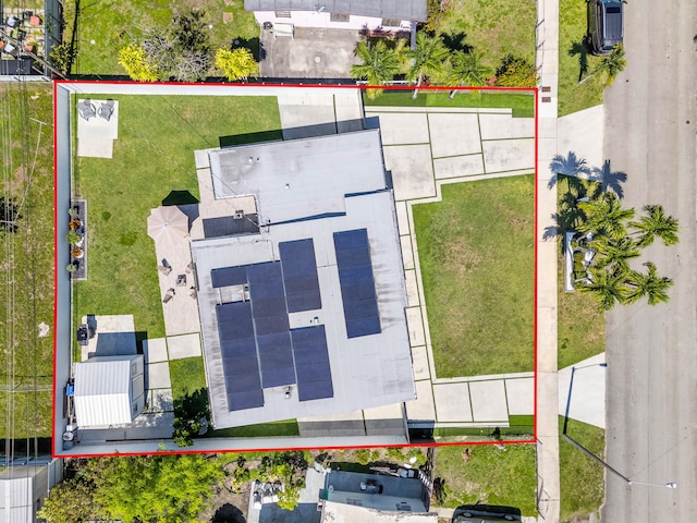 11290 SW 48th St, Miami, FL 33165 - aerial view of property and surrounding area featuring property boundaries highlighted