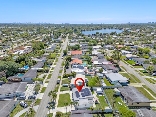11290 SW 48th St, Miami, FL 33165 - aerial perspective of suburban area with a nearby body of water