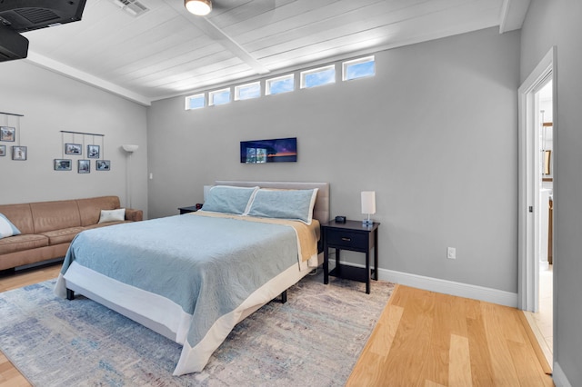 6851 Giralda Cir, Boca Raton, FL 33433 - bedroom featuring wood finished floors, baseboards, and wood ceiling