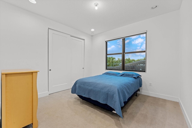 17516 Rainstream Rd, Boca Raton, FL 33496 - carpeted bedroom with baseboards, recessed lighting, and a closet