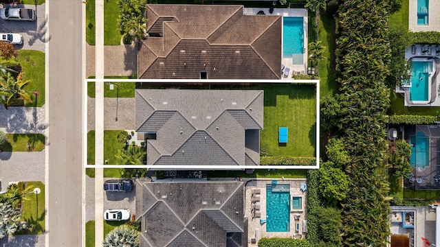 17516 Rainstream Rd, Boca Raton, FL 33496 - view of property location with a pool area and property boundaries highlighted
