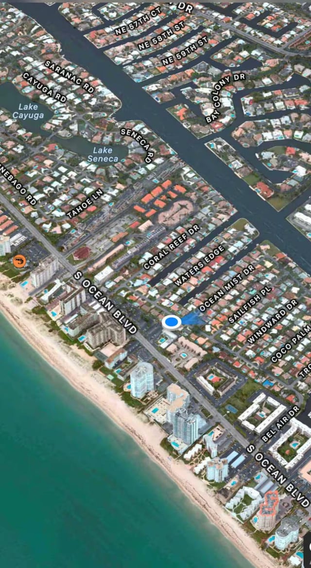 1760 Bel Air Ave, Lauderdale By The Sea, FL 33062 - aerial map of property and surrounding area
