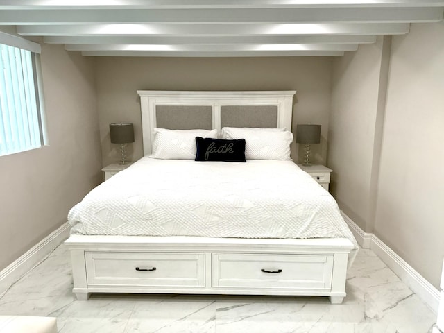 1760 Bel Air Ave, Lauderdale By The Sea, FL 33062 - bedroom featuring light marble finish floors