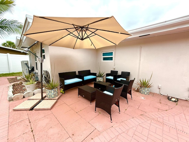 1760 Bel Air Ave, Lauderdale By The Sea, FL 33062 - view of patio / terrace featuring outdoor lounge area