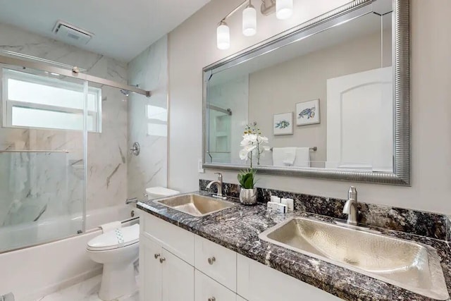 1760 Bel Air Ave, Lauderdale By The Sea, FL 33062 - full bath with combined bath / shower with glass door and double vanity
