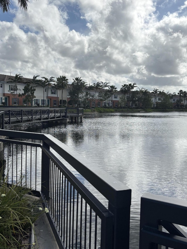 275 SW 7th Ct, Pompano Beach, FL 33060 - dock area with a residential view, a water view, and a balcony
