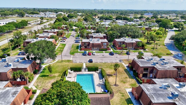 1402 Nebraska Ave Unit 3B, Fort Pierce, FL 34950 - aerial perspective of suburban area with a pool area