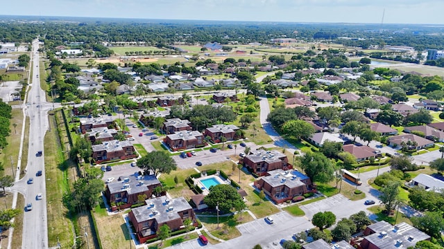 1402 Nebraska Ave Unit 3B, Fort Pierce, FL 34950 - aerial view of property and surrounding area with nearby suburban area