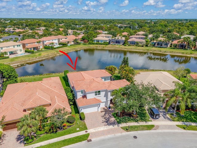 106 Sedona Way, Palm Beach Gardens, FL 33418 - aerial perspective of suburban area featuring a large body of water