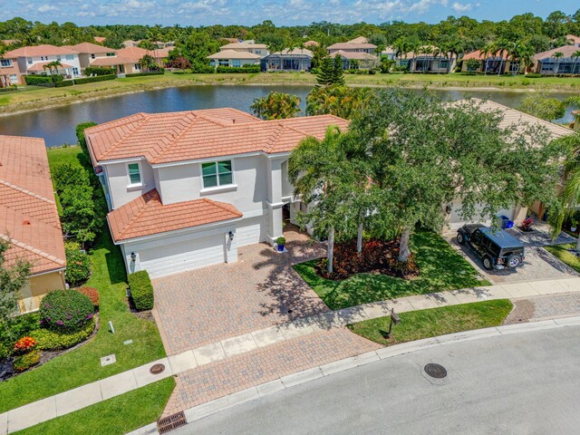 106 Sedona Way, Palm Beach Gardens, FL 33418 - home office with light tile patterned flooring, recessed lighting, a ceiling fan, and baseboards