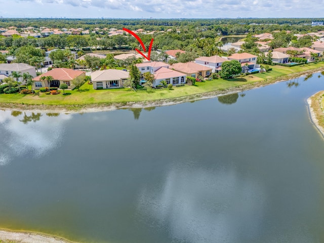 106 Sedona Way, Palm Beach Gardens, FL 33418 - aerial perspective of suburban area featuring a large body of water
