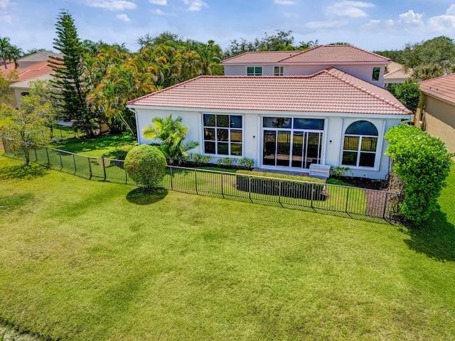 106 Sedona Way, Palm Beach Gardens, FL 33418 - back of property with a tiled roof and stucco siding