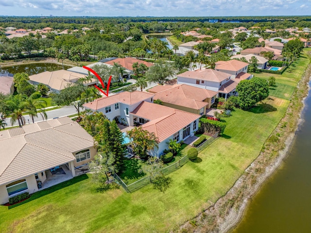 106 Sedona Way, Palm Beach Gardens, FL 33418 - aerial perspective of suburban area featuring a nearby body of water