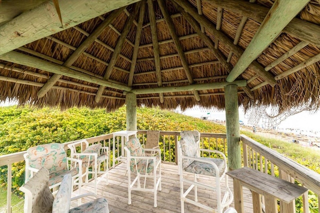 71 S Las Olas Dr, Jensen Beach, FL 34957 - deck featuring a gazebo