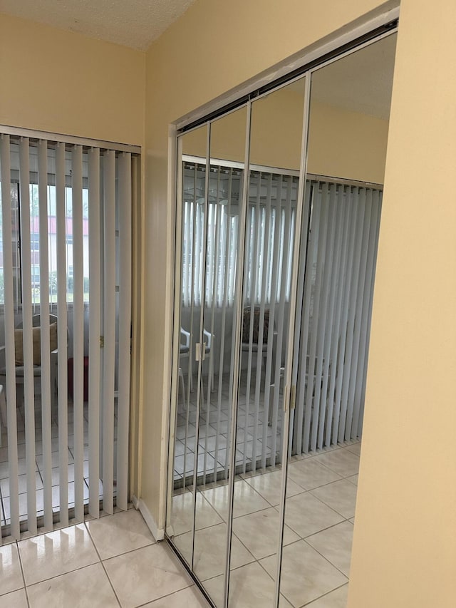 interior space with tile patterned flooring