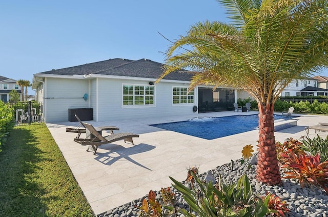 822 Hookline Cir, Loxahatchee, FL 33470 - back of house featuring a patio area