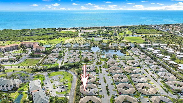 1127 E Seminole Ave Unit 14D, Jupiter, FL 33477 - aerial view of property's location featuring a nearby body of water and nearby suburban area