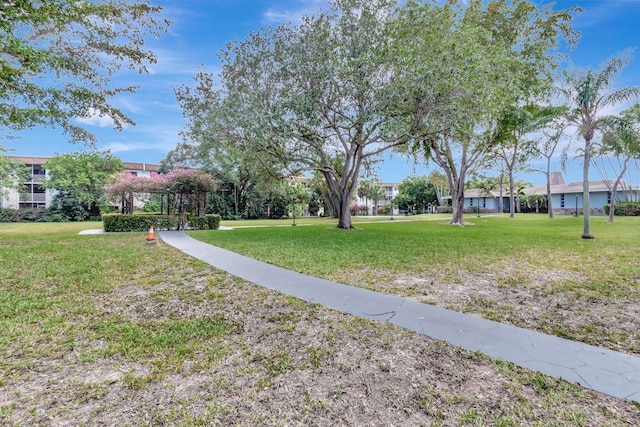 surrounding community featuring a yard